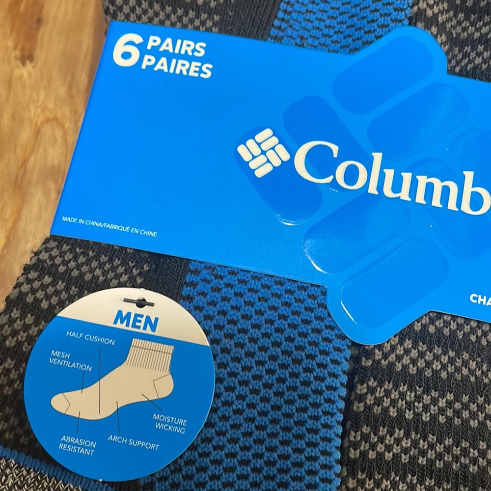 Columbia 6 Pairs Athletic Quarter Socks - Picture 2 of 6